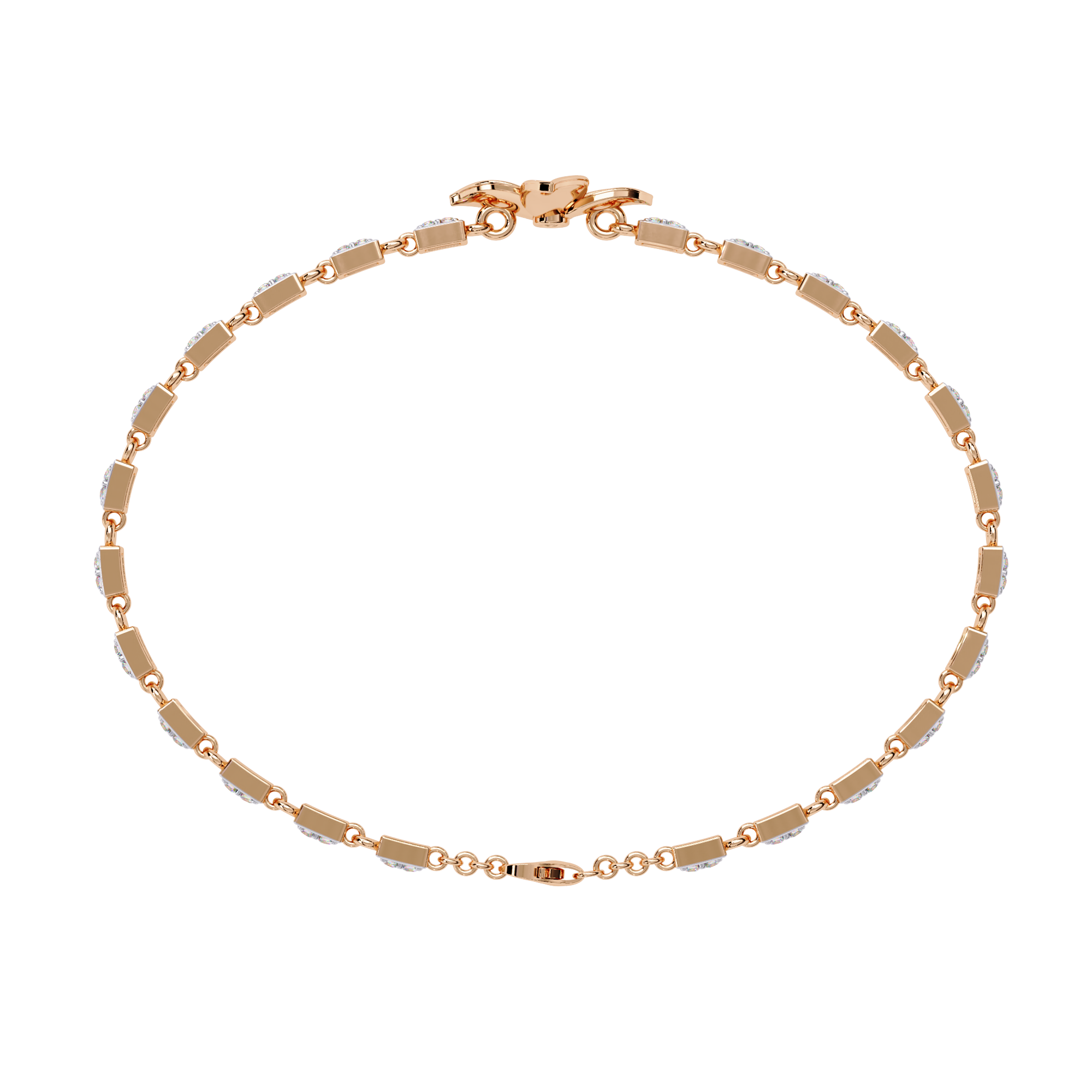 Solitairekart 0.41ct Floral Bloom Natural Diamond Bracelet-HI Color